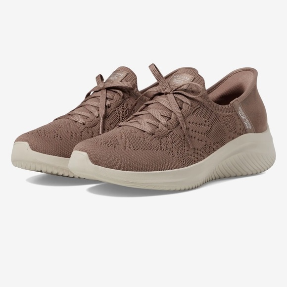 NEW Womens SKECHERS MARTHA STEWART SLIP-INS: ULTRA‎ FLEX 3.0 Mocha KNIT Shoes - Picture 13 of 13